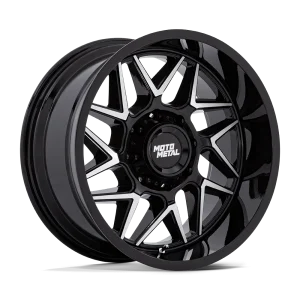 Moto Metal – MO812 TURBINE – Black – 20″x10″ -18mm – Summer Wheels – MO812BD20105018N